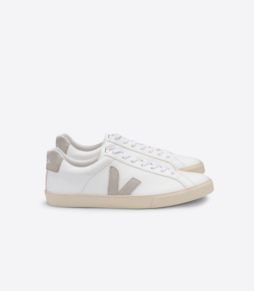 Veja Sneakers Mens - Esplar Chromefree Leather - White/Beige - 5719LRBJQ